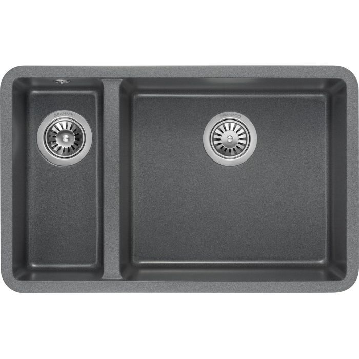 Мойка кухонная GRANADO Under top DOUBLE grafito Фото