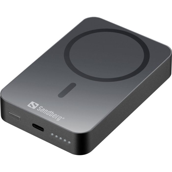 Батарея универсальная Sandberg 10000mAh 20W Magnetic Wireless Qi 15W Фото