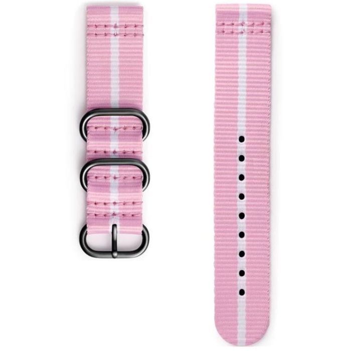 Ремешок для смарт-часов Samsung Gear Premium Nato Pink-White Фото