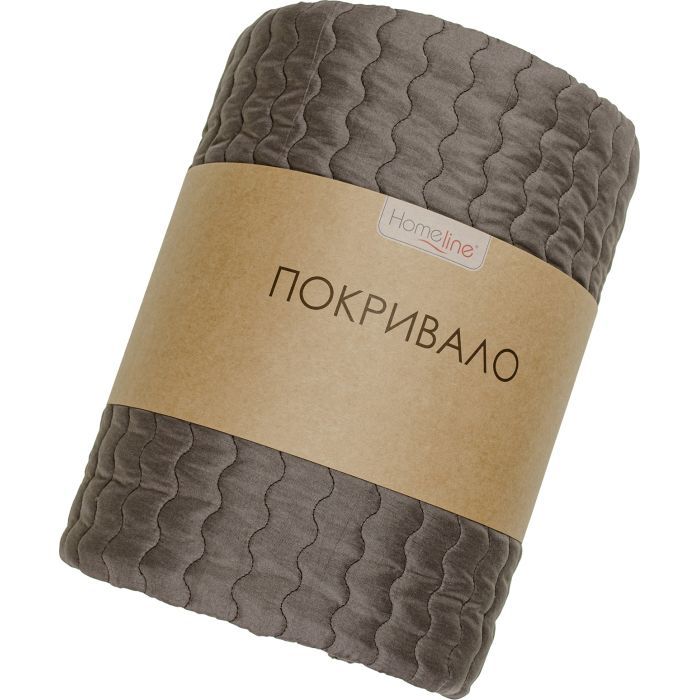 Покрывало Home Line стеганое (шоколадний) 160х210 Фото
