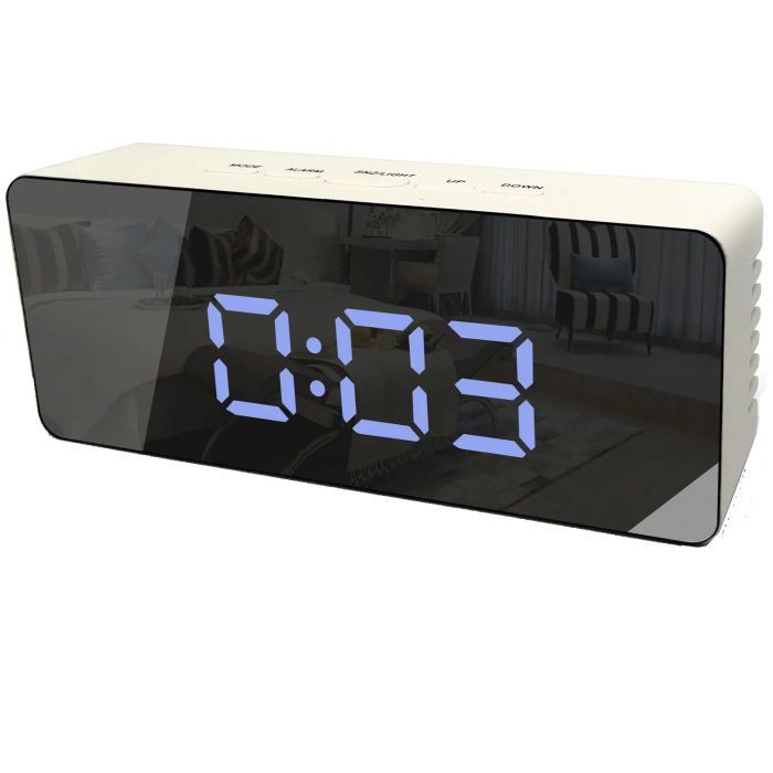 Настольные часы Technoline WT475 White/Black Mirror Фото