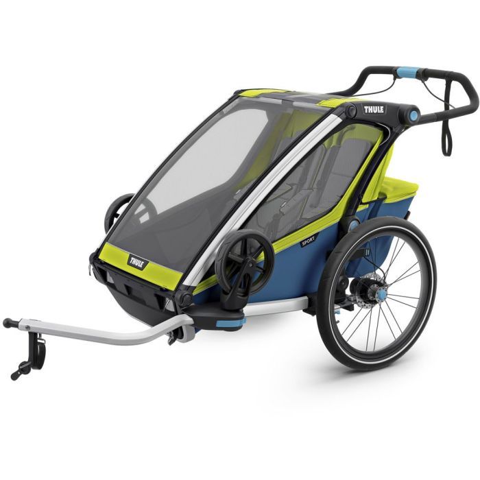 Коляска Thule Chariot Sport Double (Chartreuse-Mykonos) Фото