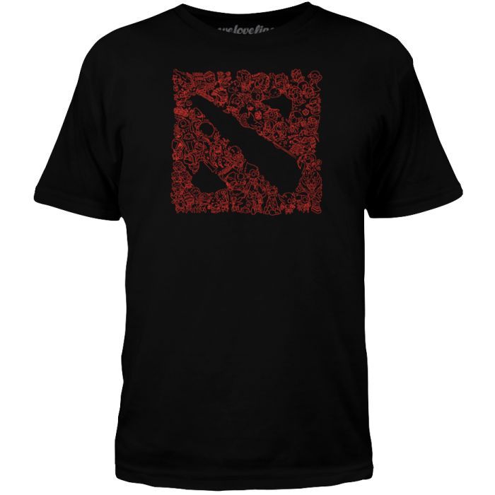 Футболка Valve Dota 2 Doodle Black, S Фото