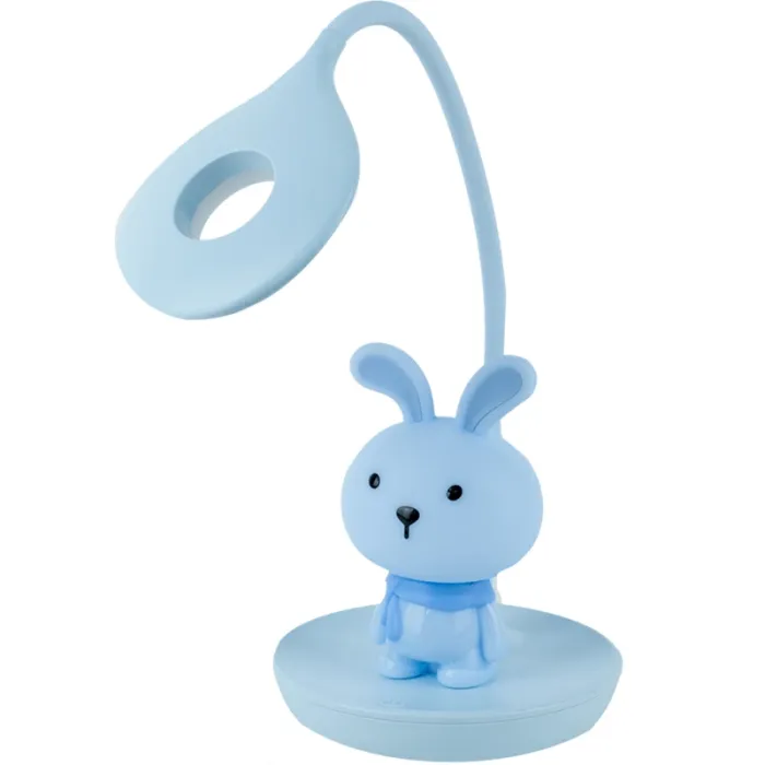 Настольная лампа Kite Bunny LED с аккумулятором, голубая Фото