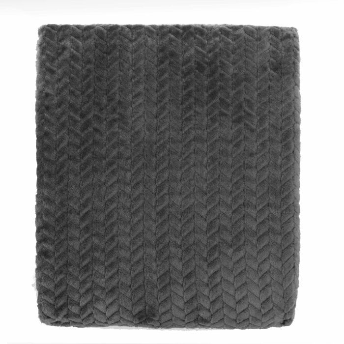 Плед Ardesto Jacquard Braid 160х200см, 100 поліестер, сірий Фото 1