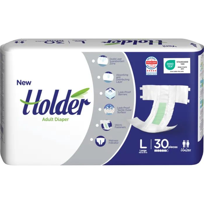 Подгузники для взрослых Holder Adult Diapers L Large 30 шт Фото