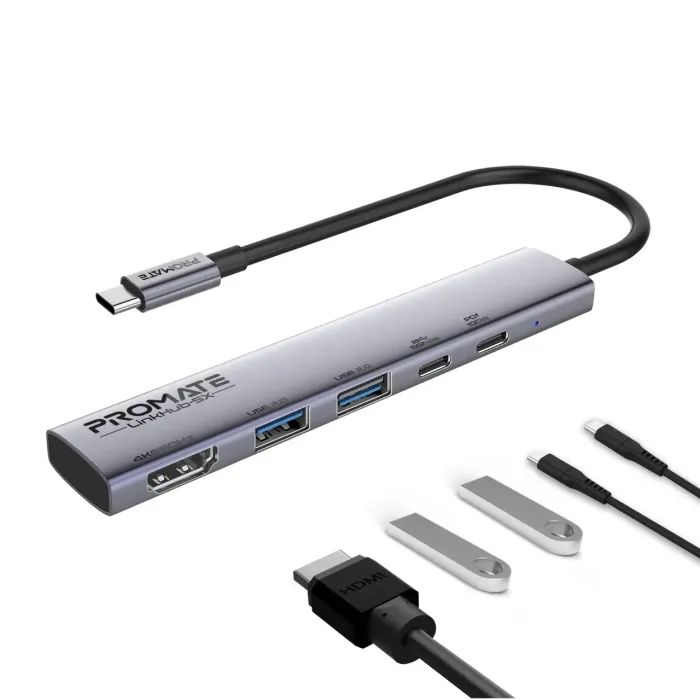 Концентратор Promate USB Hub 5 ports linkhub-5x Фото