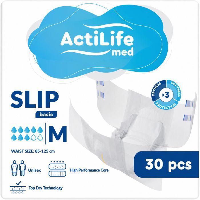 Подгузники для взрослых ActiLife Med Basic M, 30 шт Фото