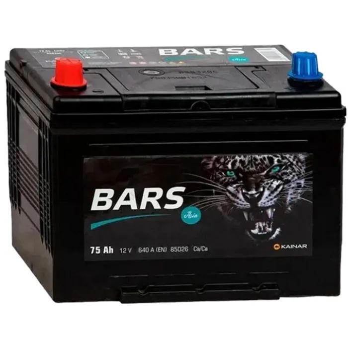 Аккумулятор автомобильный Bars 75Ah ASIA (+/-) (640EN) Фото