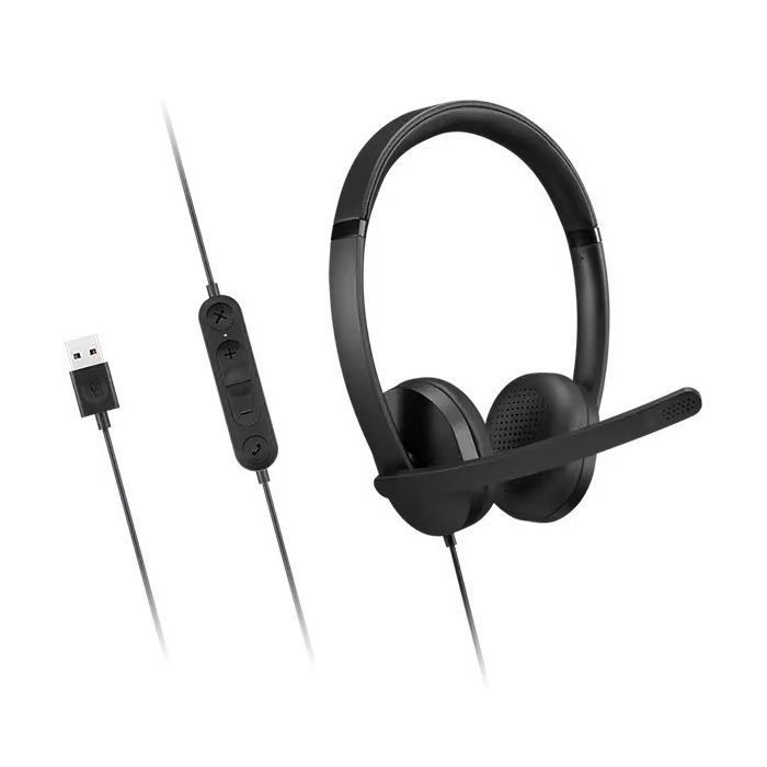Наушники Lenovo USB-A Wired Stereo Headset Gen 2 Black Фото