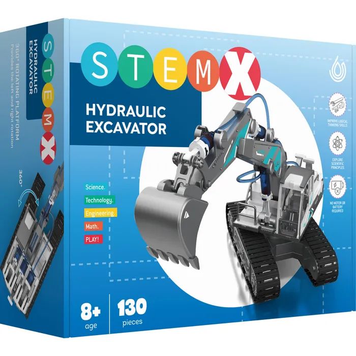 Конструктор Stem Гидравлический экскаватор 130 деталей Фото