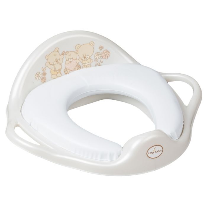 Накладка на унитаз Tega Baby Teddy Bear white pearl Фото