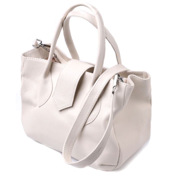 Сумка Shvigel Из натуральной кожи Бежевая Фото