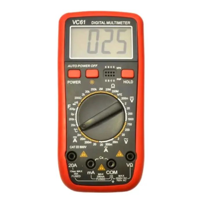 Цифровой мультиметр Voltronic VC-61 V, A, R, С Фото
