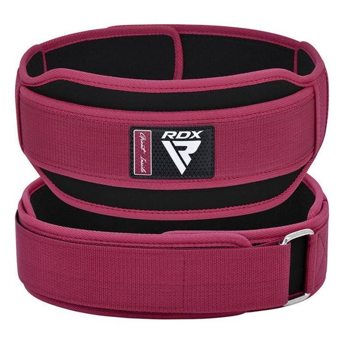 Атлетический пояс RDX RX5 Double Belt неопреновий Pink XS Фото