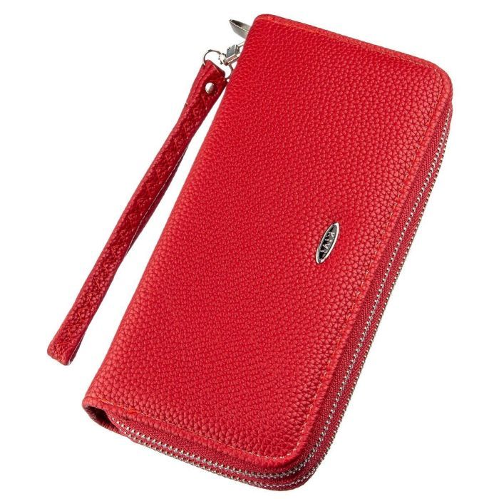 Кошелек Kivi Из зернистой экокожи Красный Фото