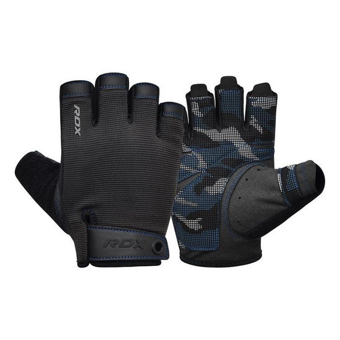 Перчатки для фитнеса RDX T2 Half Blue M Фото
