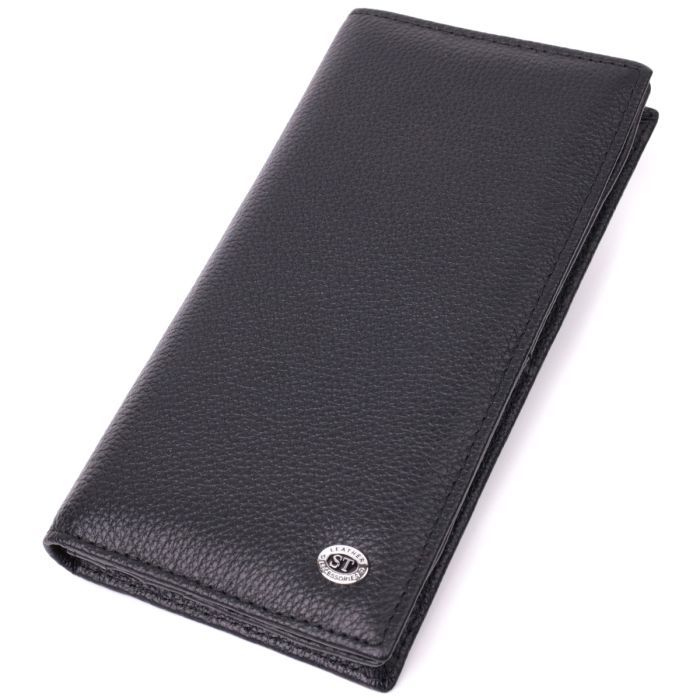Кошелек ST Leather Из натуральной кожи Черный Фото