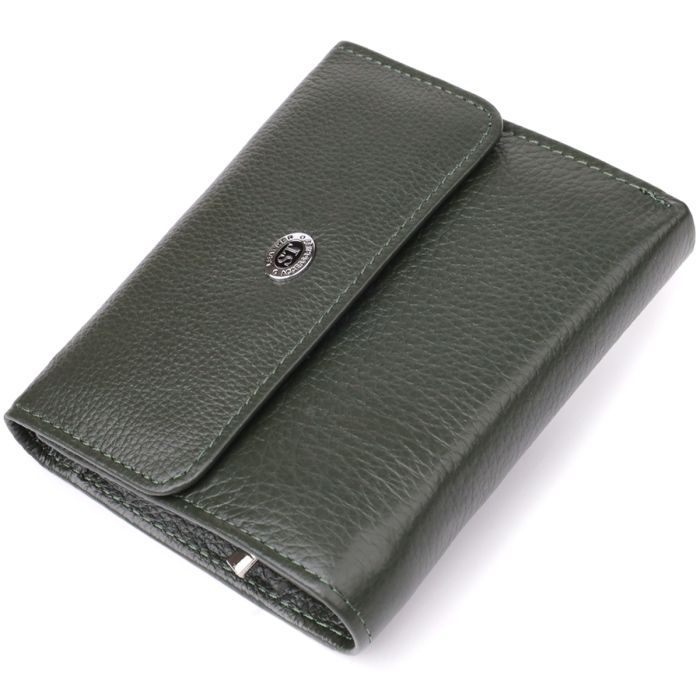 Кошелек ST Leather Из натуральной кожи Зеленый Фото