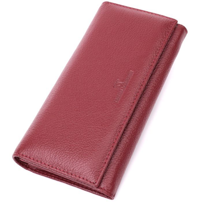 Кошелек ST Leather Из натуральной кожи Бордовый Фото