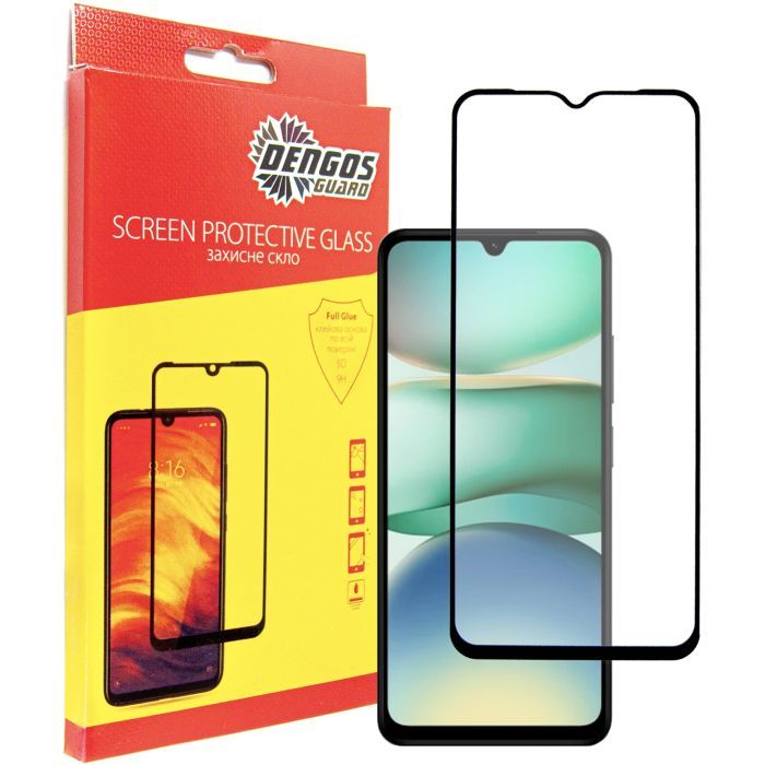 Стекло защитное Dengos Full Glue Xiaomi Redmi A5 (black) Фото