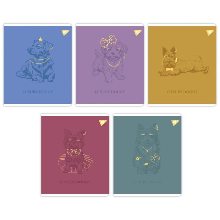 Тетрадь Yes Luxure doggy 18 аркушів лінія Фото