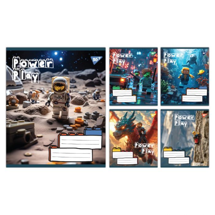 Тетрадь Yes Power Play А5 12 листов линия Фото