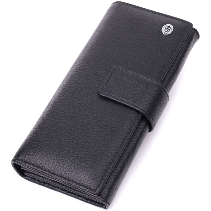 Кошелек ST Leather Из натуральной кожи Черный Фото