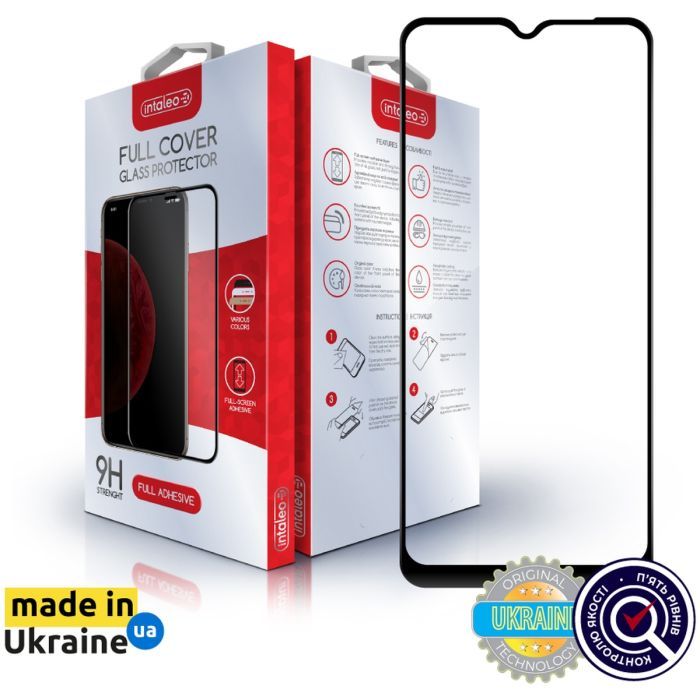 Стекло защитное Intaleo Full Glue Oppo A57S Black Фото