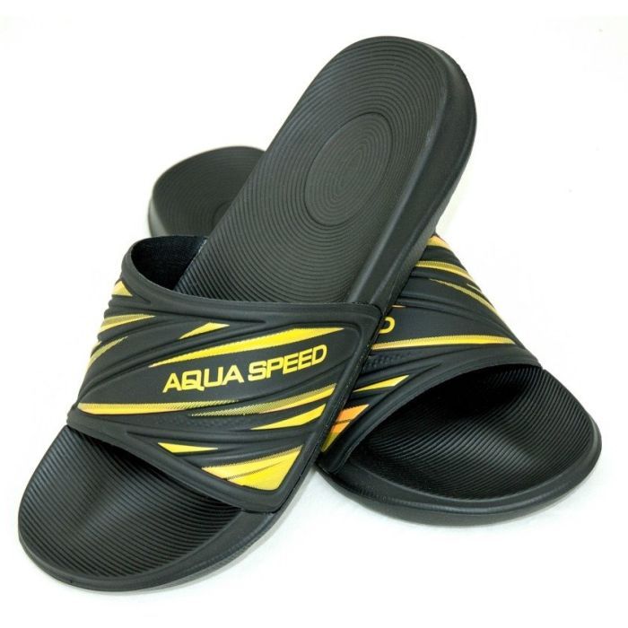 Шлепанцы Aqua Speed Idaho 514-18 чорний, жовтий 42 Фото