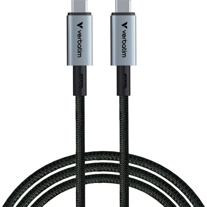 Дата кабель Verbatim USB-C to USB-C 1.2m 240W black Фото
