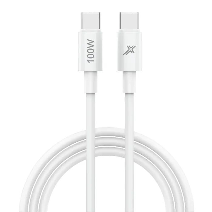 Дата кабель Grand-X USB-C to USB-C 1.0m 100W white Фото