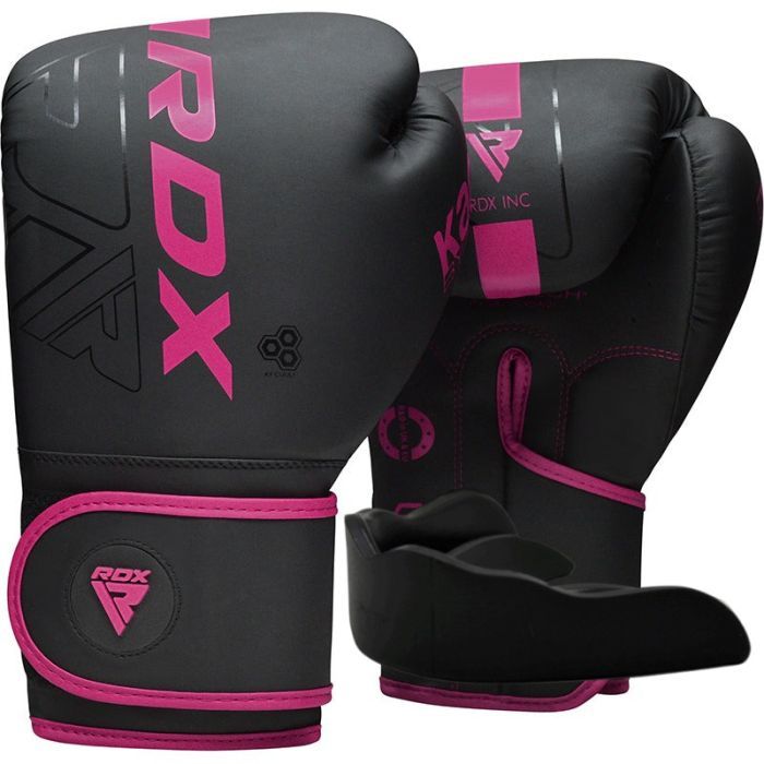 Боксерские перчатки RDX F6 Matte Pink 12 унцій Фото