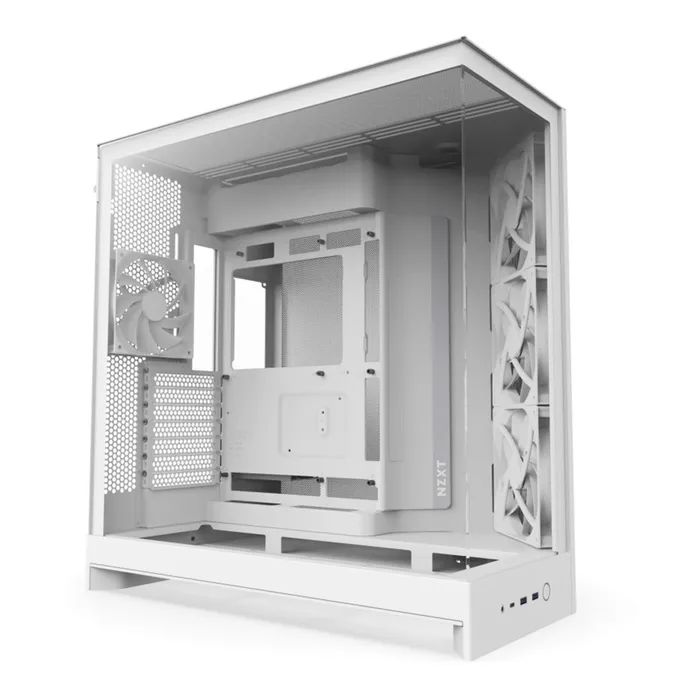 Корпус для ПК NZXT H9 Flow Dual-Chamber All White Фото