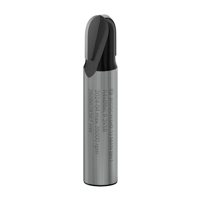 Фреза Bosch Professional галтельна, Std, S8, R4, D8, L9.2 Фото