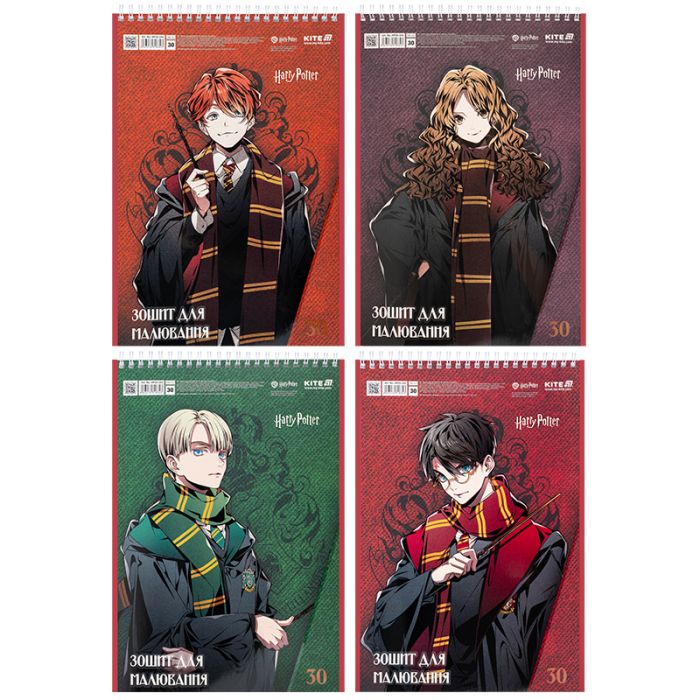 Альбом для рисования Kite Harry Potter, 30 аркушів Фото