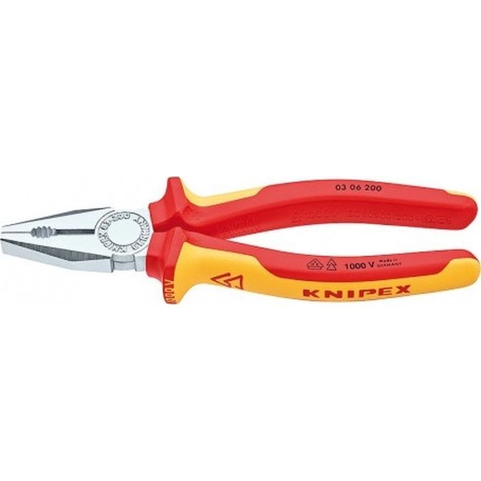 Плоскогубцы KNIPEX комбинированные VDE 03 06 200 Фото