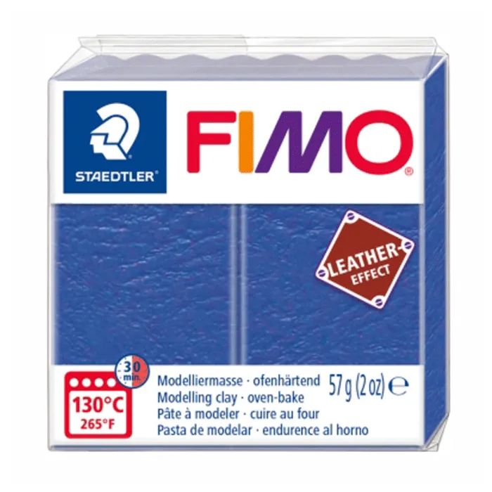 Пластика Fimo Leather-effect, Індіго, 57 гр Фото