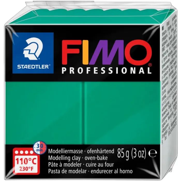 Пластика Fimo Professional, Зелена, 85г Фото