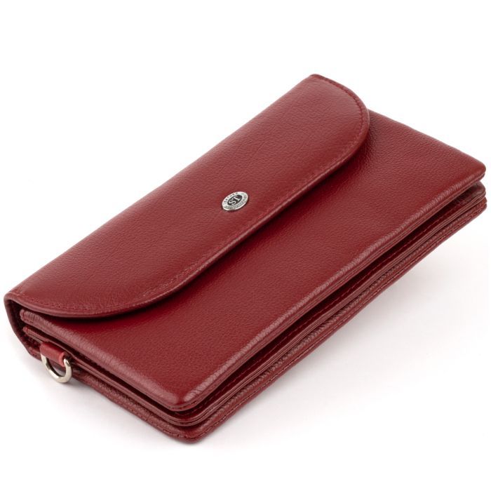Кошелек ST Leather Из кожи Бордовый Фото