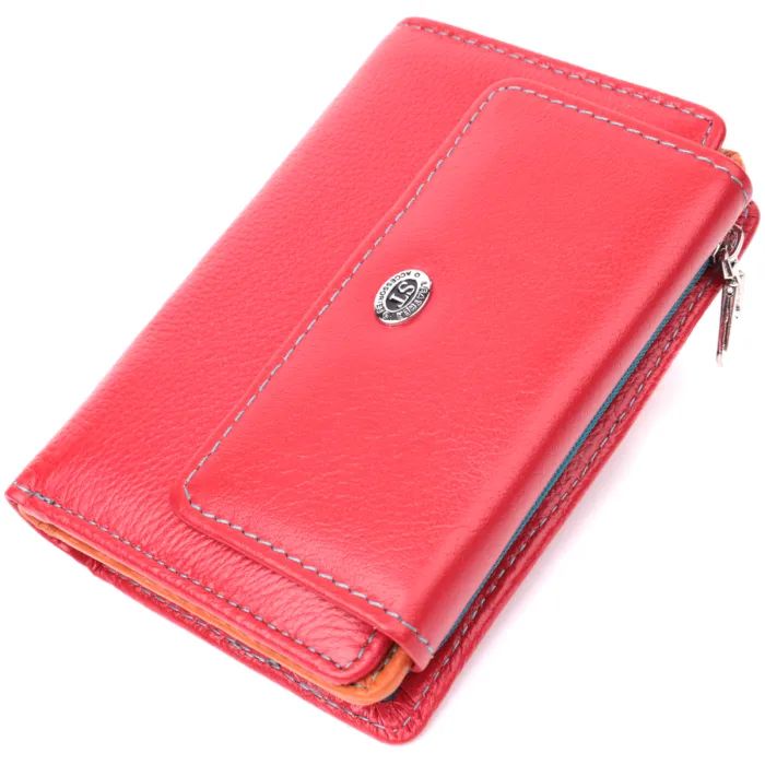 Кошелек ST Leather Из натуральной кожи Красный Фото