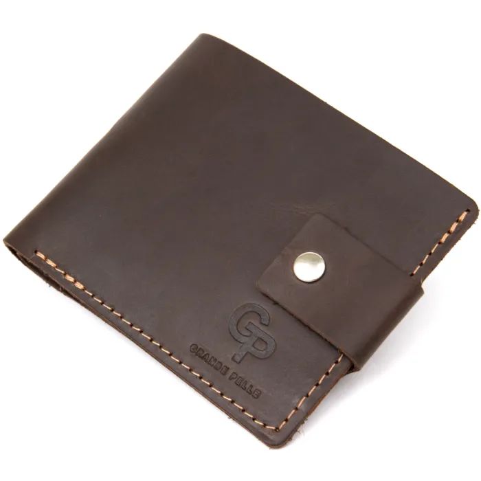 Портмоне Grande Pelle Кожаное Коричневое Фото