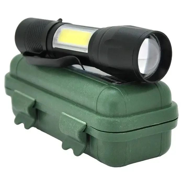 Фонарь Voltronic 511COB 3 Вт LED + COB Чорний Фото