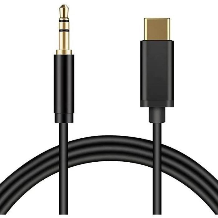 Кабель мультимедийный XoKo USB-C to 3.5mm M 1.0m black Фото