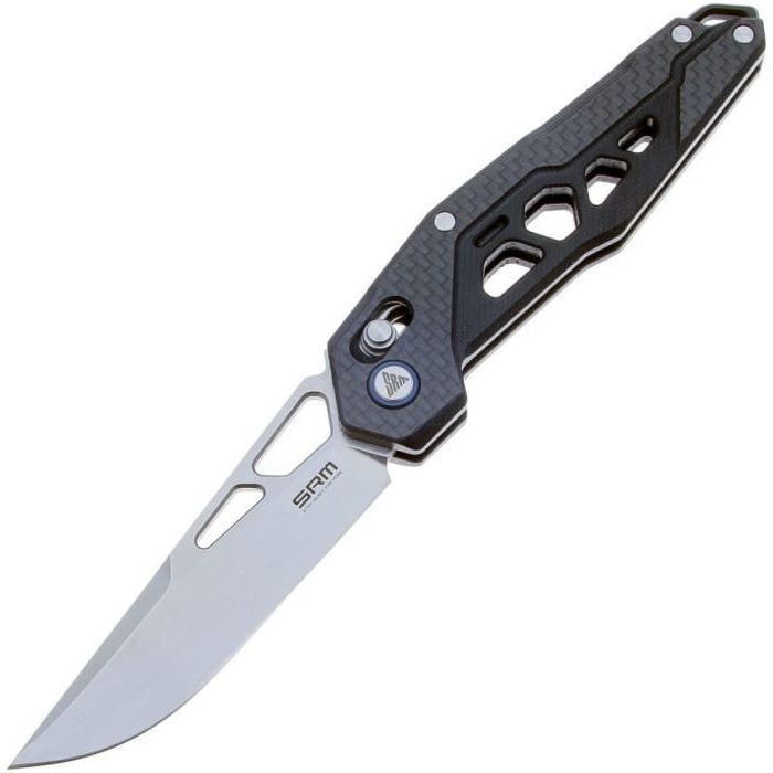 Нож SRM Mecha, D2, G10 + carbon fiber Фото