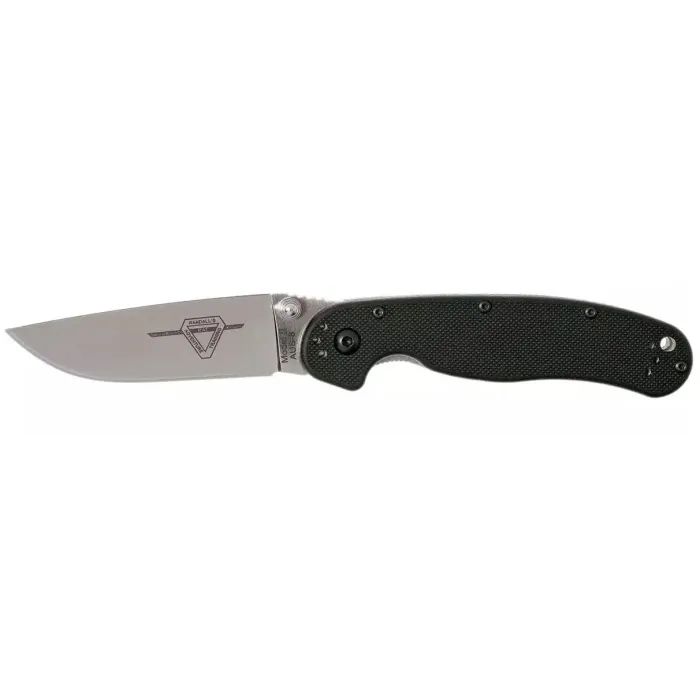 Нож Ontario Knife RAT II AUS-8 Black Фото