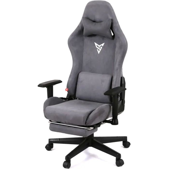 Кресло игровое Аклас Герц RL Серый (Серый бархат) Фото
