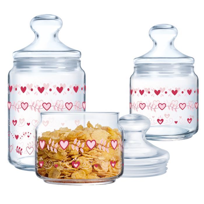 Банка Luminarc Club Love Basket Набір 3 шт Фото