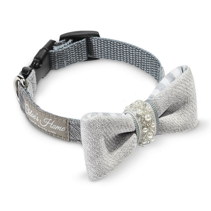 Ошейник для животных Chloe's Home Perlove сірий S Фото