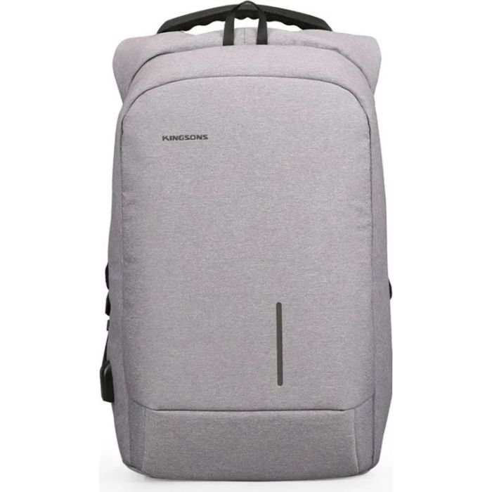 Рюкзак для ноутбука Kingsons 17" laptop backpack Light Grey Фото